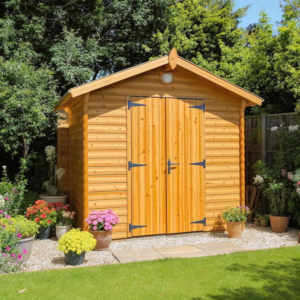 shed in garden